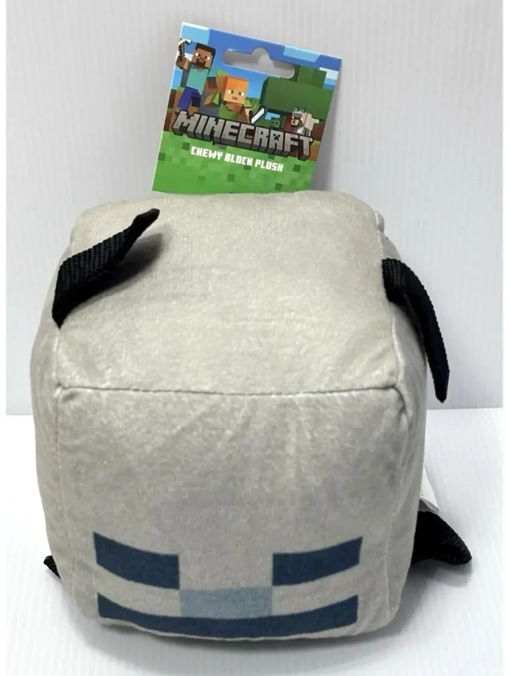 Minecraft Skeleton Chewy Block Plush Square Stuffed Dog Toy Mojang NWT
